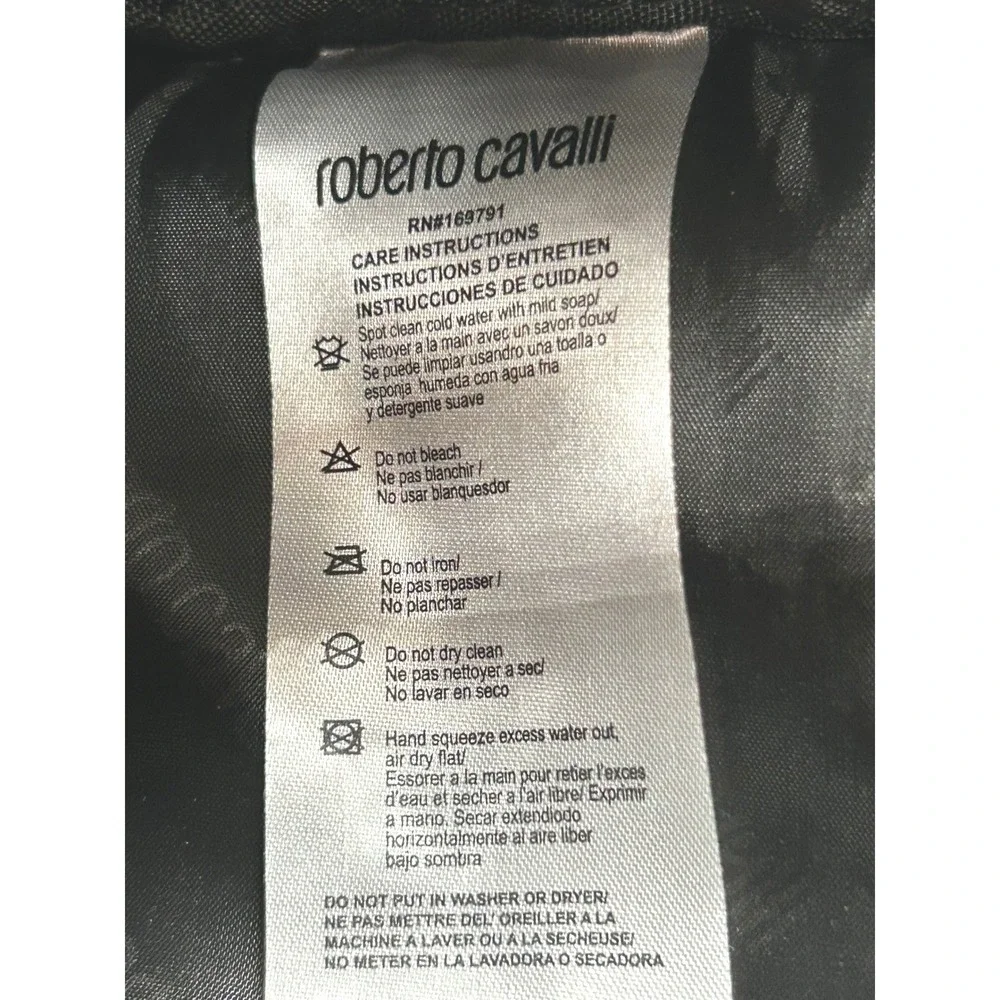 Roberto‎ Cavalli Green Nylon Sport Utility Technical Travel Backpack Logo